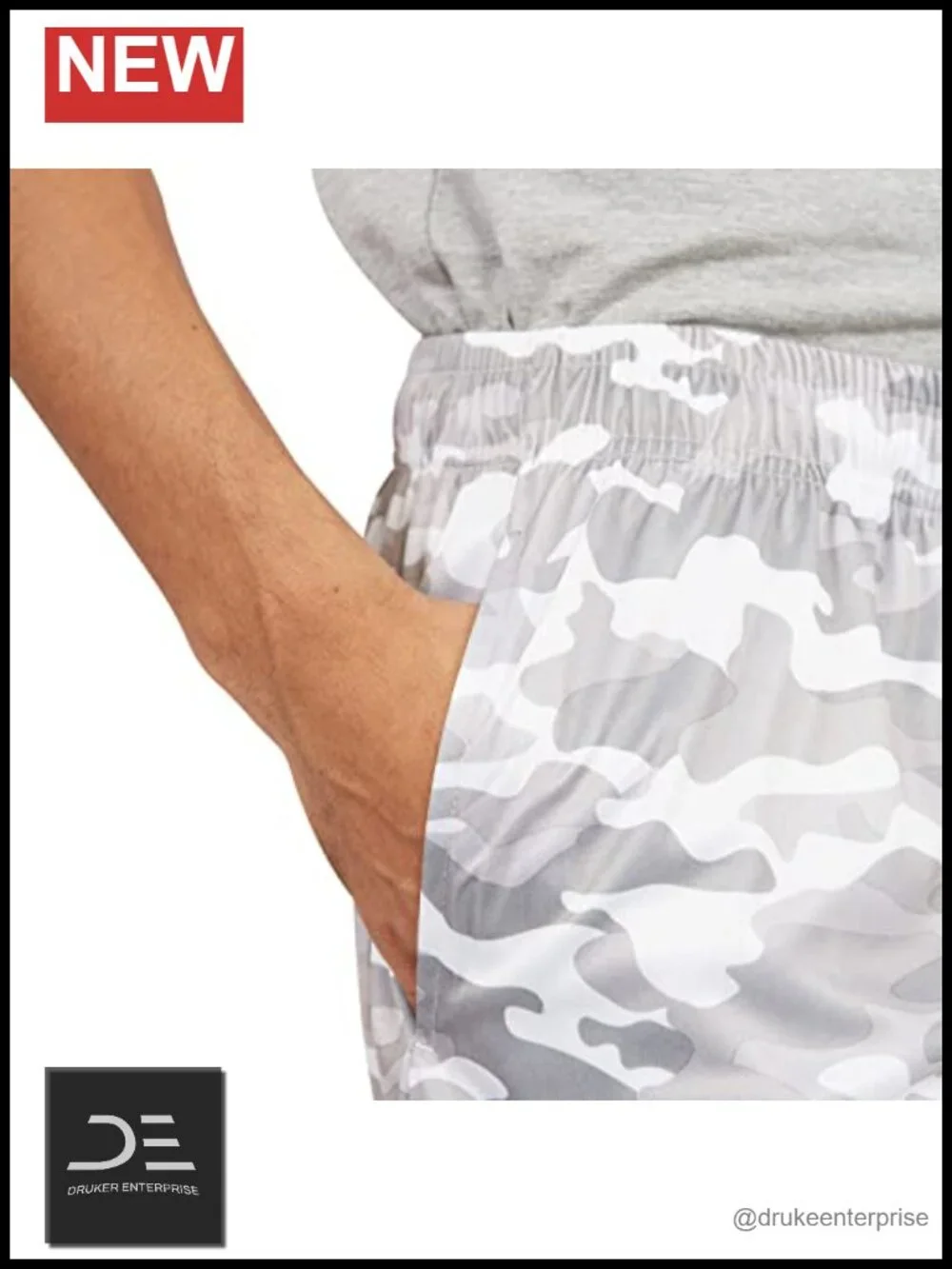 Men's 2-in-1 Compression Shorts with Liner Phone Pocket - Quick-Dry Athletic